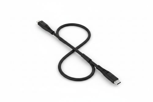 كابل USB-C إلى Lightning أسود